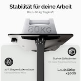 thumbnail of Elektrischer Schreibtisch 140x60x73-118cm schwarz