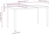 thumbnail of vidaXL 5-teiliges Garten-Esszimmer-Set mit Kissen in Beige aus Poly-Rattan