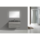 thumbnail of Oreste Luchetta Mobile bagno ANNAT BLACK CEMENT 90 in MDF finitura Cemento L.90 x P.47,5 x H.50 cm