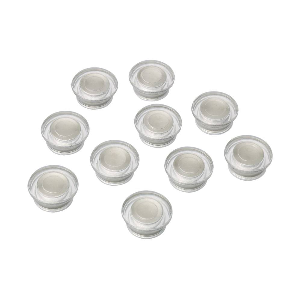 Imanes NOBO para pizarras CRISTAL (Pack 10), transparentes