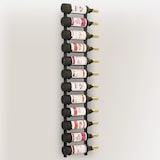 thumbnail of vidaXL Wand-Weinregal für 12 Flaschen Schwarz Eisen