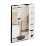 thumbnail of WellHome - Mesa auxiliar redonda de hierro blanco 35x35x53cm