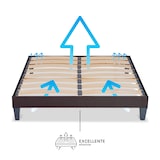 thumbnail of Sommier à lattes en bois  2 places  Coloris Gris anthracite  Livré en kit  200x200 cm KIT15 OLYMPE LITERIE