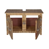 thumbnail of SIT Möbel Badkameronderkast | 2 deuren | naturel gelakt mangohout | B 88 x D 31 x H 60 cm | 02507-01 | Serie FRIGO