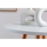 thumbnail of Tavolino alto Mijas rotondo bianco/natura (rotondo)