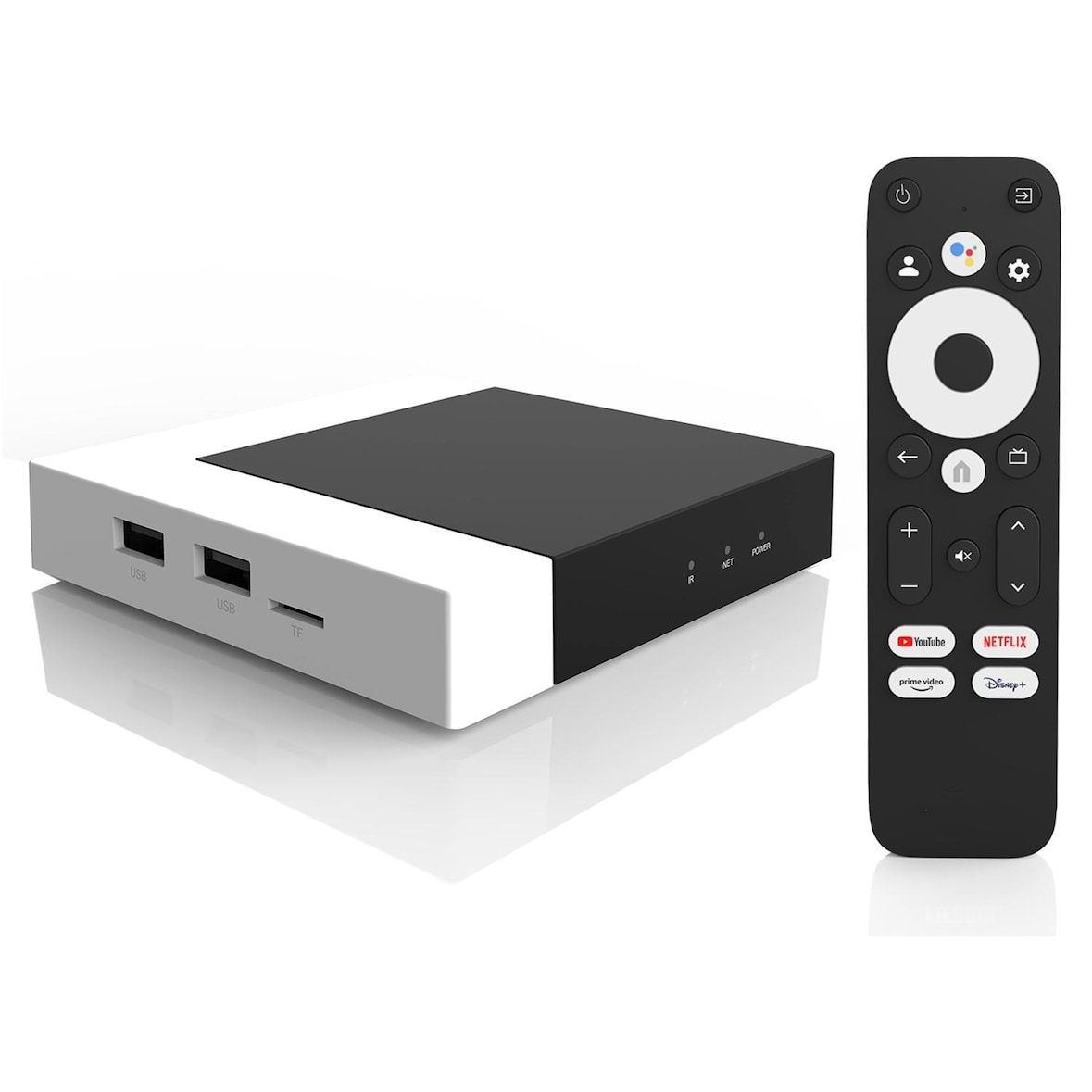 Box Android TV 4K HDR Avec Télécommande Vocale et Chromecast Intégré YONIS