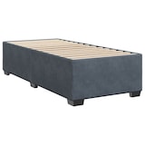 thumbnail of vidaXL Boxspringbett mit Matratze Dunkelgrau 90x200 cm Samt