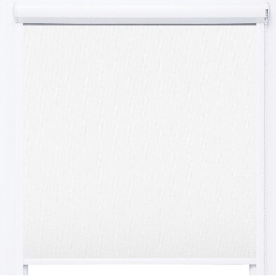 Verdunklungsrollo mit Kassette und seitlichen Leisten weiss 110x150 cm 100% black out thermorollo