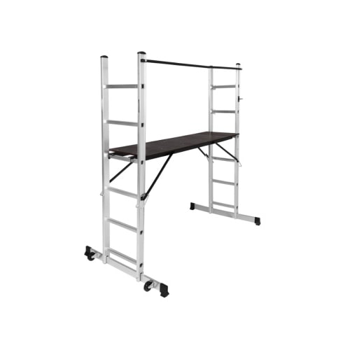 Aluminium Mehrzweckleiter Arbeitsgerüst Baugerüst Arbeitsbühne Klapp/Stehleiter