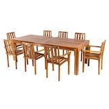 thumbnail of Conjunto de jardín de madera teca, Mesa de 240 cm de largo y 8 sillones apilables, Madera teca grado A,Set sillas y mesa de teka.