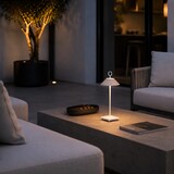 thumbnail of Ubiqua MARAIS Kabellose Tischleuchte H29CM Aluminium Weiss