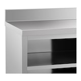 thumbnail of Helloshop26 - Base in acciaio inox piano di lavoro per cucina ante scorrevoli con paraschizzi 180 x 70 cm portata 600 kg 14_0005092