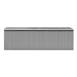 thumbnail of Helloshop26 - Caseta de jardín caseta almacén cobertizo exterior cobertizo robusto para herramientas 257 x 580 x 181 cm metal gris 02_0022175
