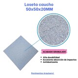 thumbnail of Pavimentos Arquiservi - Losetas de Caucho - Pack 8 - 50x50x20mm (Gris)