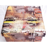 thumbnail of Hocker aus Kunstleder Sitzhocker 2009 Aufbewahrungsbox 40 cm Sitzwürfel Truhe