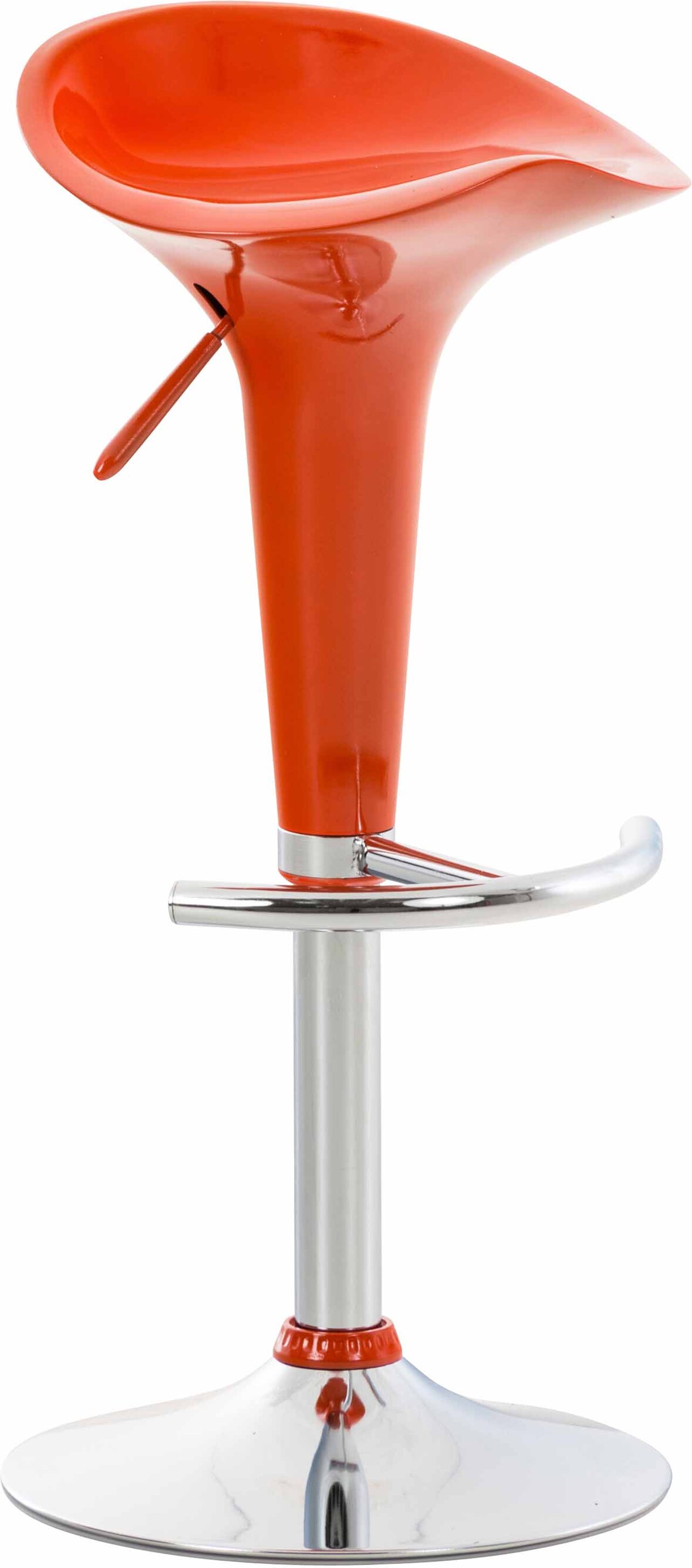 CHEFGASTRO Barhocker RIVIERA HxBxT 87x37x37cm Kunststoff Orange Barstuhl Drehstuhl