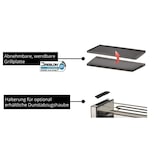 thumbnail of Unold Raclette Finesse Basic 4730 für 8 Personen, 1200 Watt, wendbare Antihaft-Grillplatte, elektrischer Tischgrill, Edelstahl/Aluminium