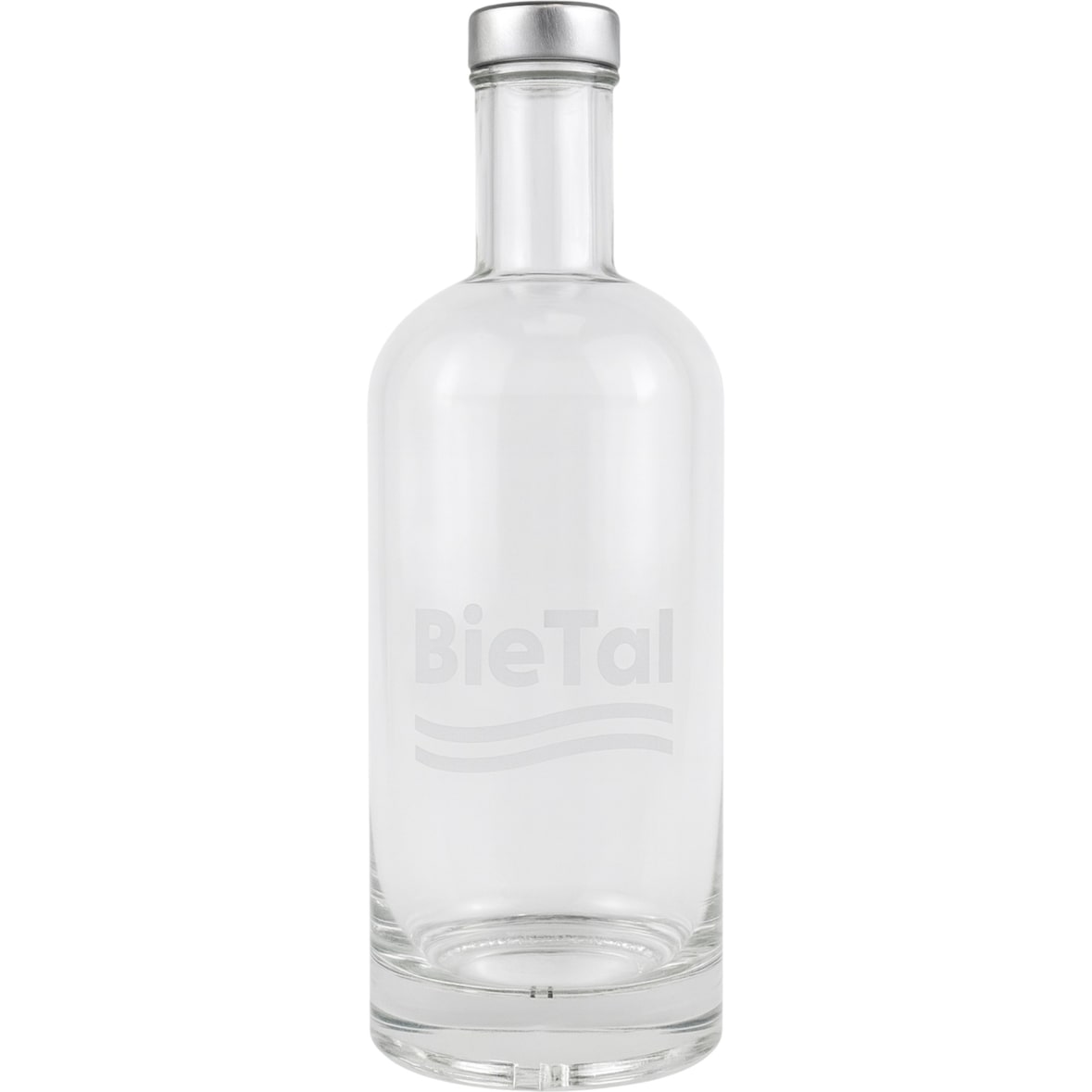 BieTal® Glas Trinkflasche Style Bottle Flasche BieTal® Gravur 750ml für Sprudel