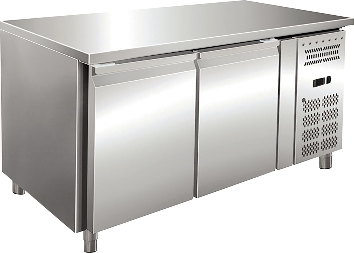 KLIMAITALIA Gekühlte Edelst.-Pasticceria 2 belüftete Türen. Thermo digital. T° -2°C/+8°C. Dim. (LxWxH) 151x80x86 cm. Mod. PSX2100TN