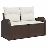thumbnail of vidaXL Garten-Sofa-Set 9 pcs Braun 55 x 55 x 37 cm Poly-Rattan