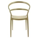 thumbnail of Ligne CHR Chaise Toulon, plastique, taupe, lot de 4