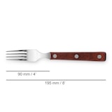 thumbnail of Arcos Table Messer - Steakgabel - Edelstahl 18/10 und 195 mm - HandGriff Pack-holz Farbe Braun