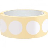 thumbnail of Aufkleber I Markierungspunkt, blanko, weiß, Haftpapier, ablösbar, Ø 10mm, 500/Rolle