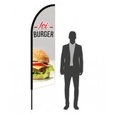 thumbnail of Drapeau Burger 2m40 - mât + voile - Drapeaupublicitaire