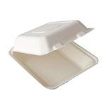 thumbnail of 25 Menüboxen, Zuckerrohr pure ungeteilt 7,7 cm x 20 cm x 22 cm weiss