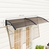 thumbnail of Outsunny - Vordach - 75L x 195B x 23H cm - braun