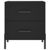 thumbnail of Tables de chevet 2 pcs noir 40x35x47,5 cm bois d’ingénierie – Modèle Approche