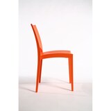 thumbnail of Set di 4 sedie Paris in polipropilene color arancio , impilabili . Marchio Grandsoleil. 47x51x80