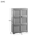 thumbnail of Armoire Tontarelli 2 portes, 79 x 43 x 125 cm (hauteur), en angora