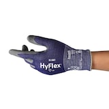 thumbnail of Ansell HyFlex Cut Resistant Mehrweg Arbeitshandschuhe Nitril Größe 9 Dunkelblau 12 Paar