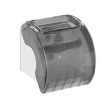 thumbnail of Relaxdays Toilettenpapierhalter mit Ablage & Abdeckung, Kunststoff Klopapierhalter HxBxT: 15 x 13,5 x 15 cm, grau/weiß