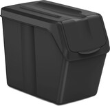 thumbnail of Set mit 4 Keden Sortibox Mülleimern, 100 % recycelter Kunststoff, schwarz, 80 l