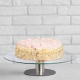 thumbnail of Relaxdays Tortenplatte, 2er Set mit & ohne Fuß, 360° drehbar, ∅ 30 cm, runde Kuchenplatte, Glas, transparent/silber