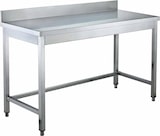 thumbnail of vaiotec werktafel met kast / 2 schuifdeuren & opstaande rand, 1200 x 600 mm