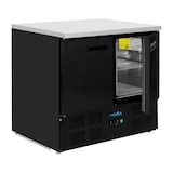 thumbnail of Polar G-Series Doppel Tür Kühlschrank Theke Schwarz 257Ltr