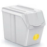 thumbnail of Set de 3 cubos de basura KEDEN SORTIBOX para reciclado, blanco, 60L