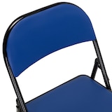 thumbnail of Silla de confidente / silla para visitas / silla plegable TUDELA PU azul hjh OFFICE