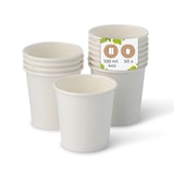 thumbnail of BIOZOYG 50 Stück kompostierbare Einwegbecher 100ml / 4oz Pappbecher, Trinkbecher, Wegwerfbecher, Espressobecher einwandig, weiß, kompostierbar