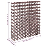 thumbnail of Botellero para 120 botellas madera maciza de pino marrón