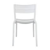 thumbnail of Chaise blanche de terrasse en plastique