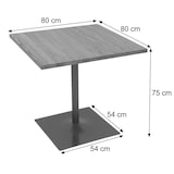 thumbnail of Bistrotisch HWC-H10, Bartisch Thekentisch, Industrial Gastronomie Ulme Holz MVG-zertifiziert 75x80x80cm ~ hellbraun