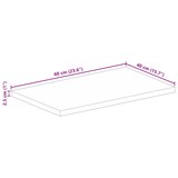 thumbnail of vidaXL Tischplatte 60x40x2,5 cm Rechteckig Massivholz Akazie