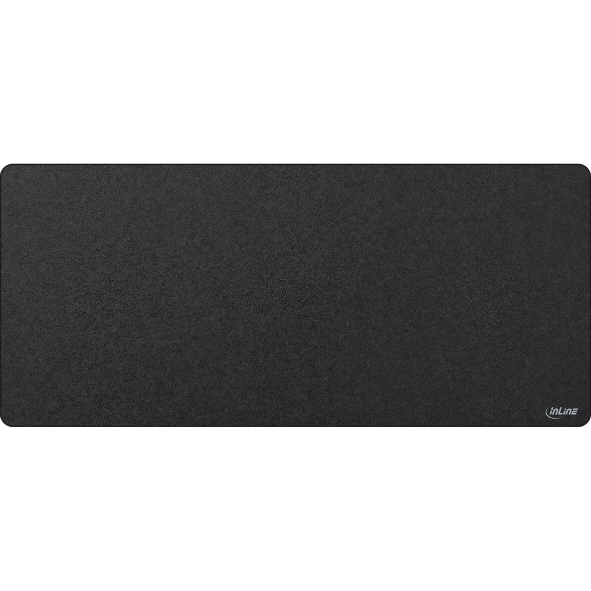 InLine® Maus-Pad XL Schreibtischunterlage,  900x400x2mm, schwarz