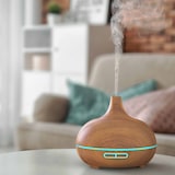 thumbnail of Arendo Aroma Diffuser, Luftbefeuchter, Vernebler in Holz Optik, Diffusor mit 7 Farben LED, Timer Funktion, 300ml, Hellbraun