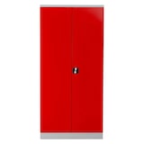 thumbnail of PROREGAL Stahlschrank BEE mit 6 lackierten Fachböden | HxBxT 195x92x50cm | Grau-Rot | Werkstattschrank Werkzeugschrank Aktenschrank Universalschrank