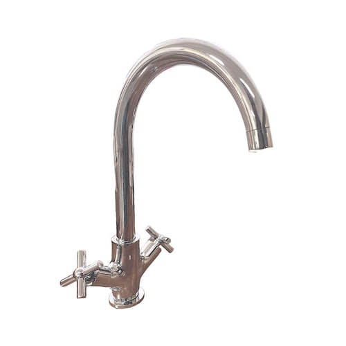 Rubinetto per bagno o cucina maniglie a croce, moderno